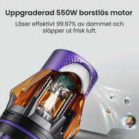 Norrd Plus - 550W 50 kPa Avanceret Trådløs Støvsuger 2026 - Skaftstøvsuger